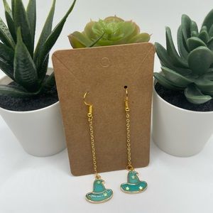 Halloween Wizard Hat Drop Earrings